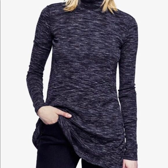 Free People Tops - Free People | We The Free | Stone Cold Split Back Turtleneck Size Medium